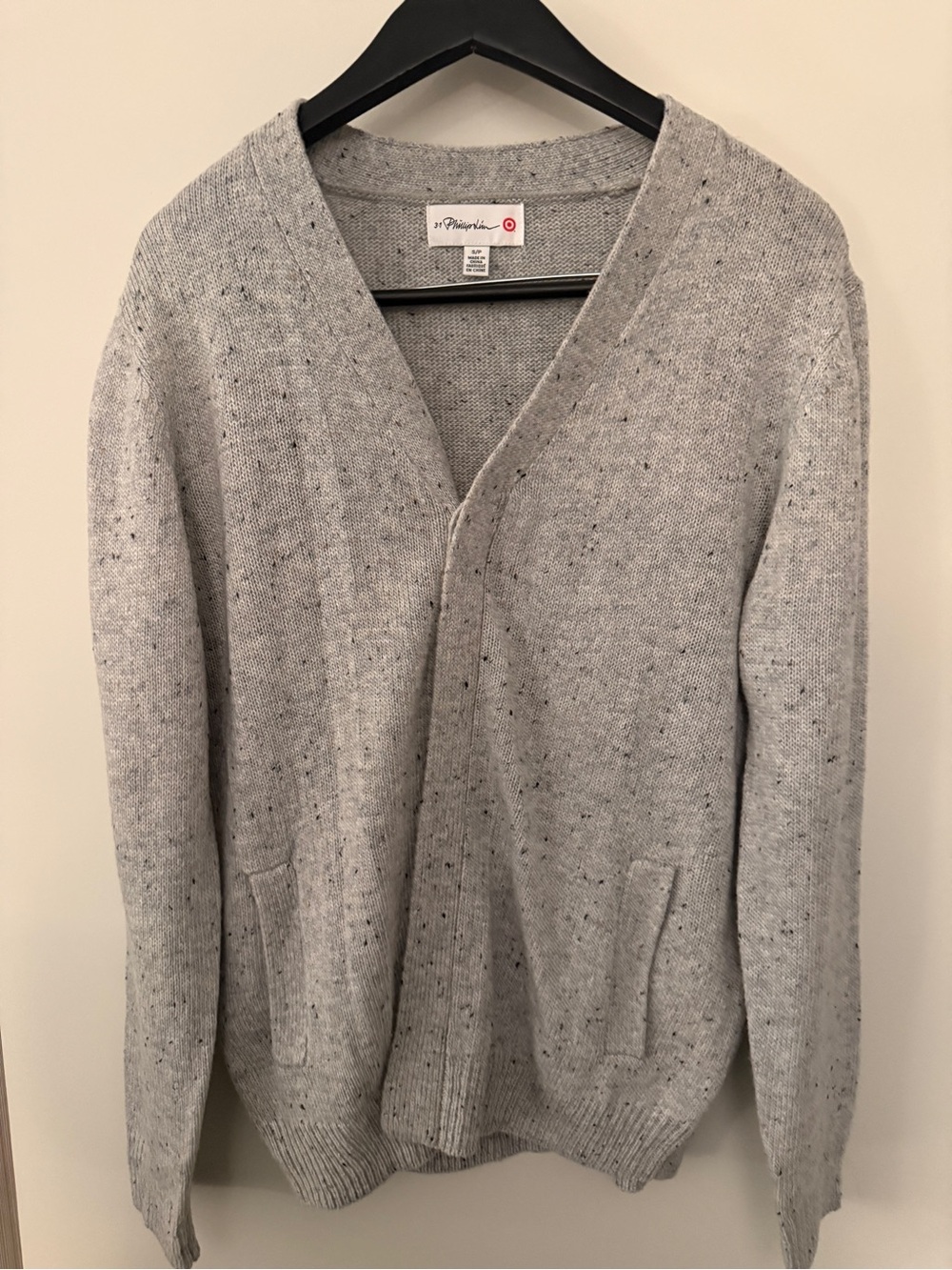 3.1 Phillip Lim for Target Grey Speckled Knit Cardigan Sweater Size Small